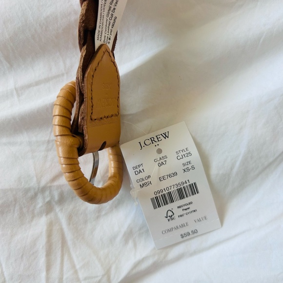 J.Crew Braided Leather Belt - Picture 3 of 3